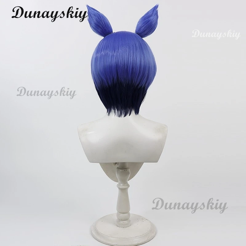 سيزاريو ألياف مقاومة للحرارة شعر مستعار تأثيري ذيل ل أنيمي أوما موسومي جميلة ديربي الاصطناعية إكسسوارات الشعر