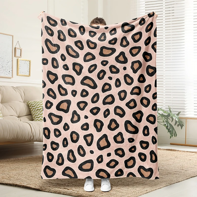 Rust Brown Cow Spot Seamless Print Throw Blanket,bed,lounge,home theater,ideal for laid-back afternoons,anniversary present