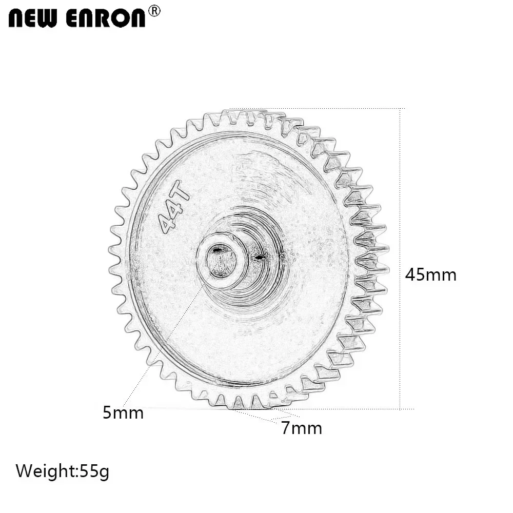 NEW ENRON Steel Heavy Duty 44T Super Main Gear 86130 102093 1Pcs for 1/8 RC Car HPI RTR Savage Flux X 4.6 5.9 Nitro MT Super 5SC