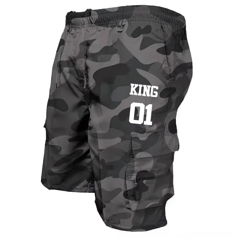 Men's printed shorts, outdoor jogging shorts, sports and leisure shorts, workwear pants, two-piece pants, multi pocket shorts