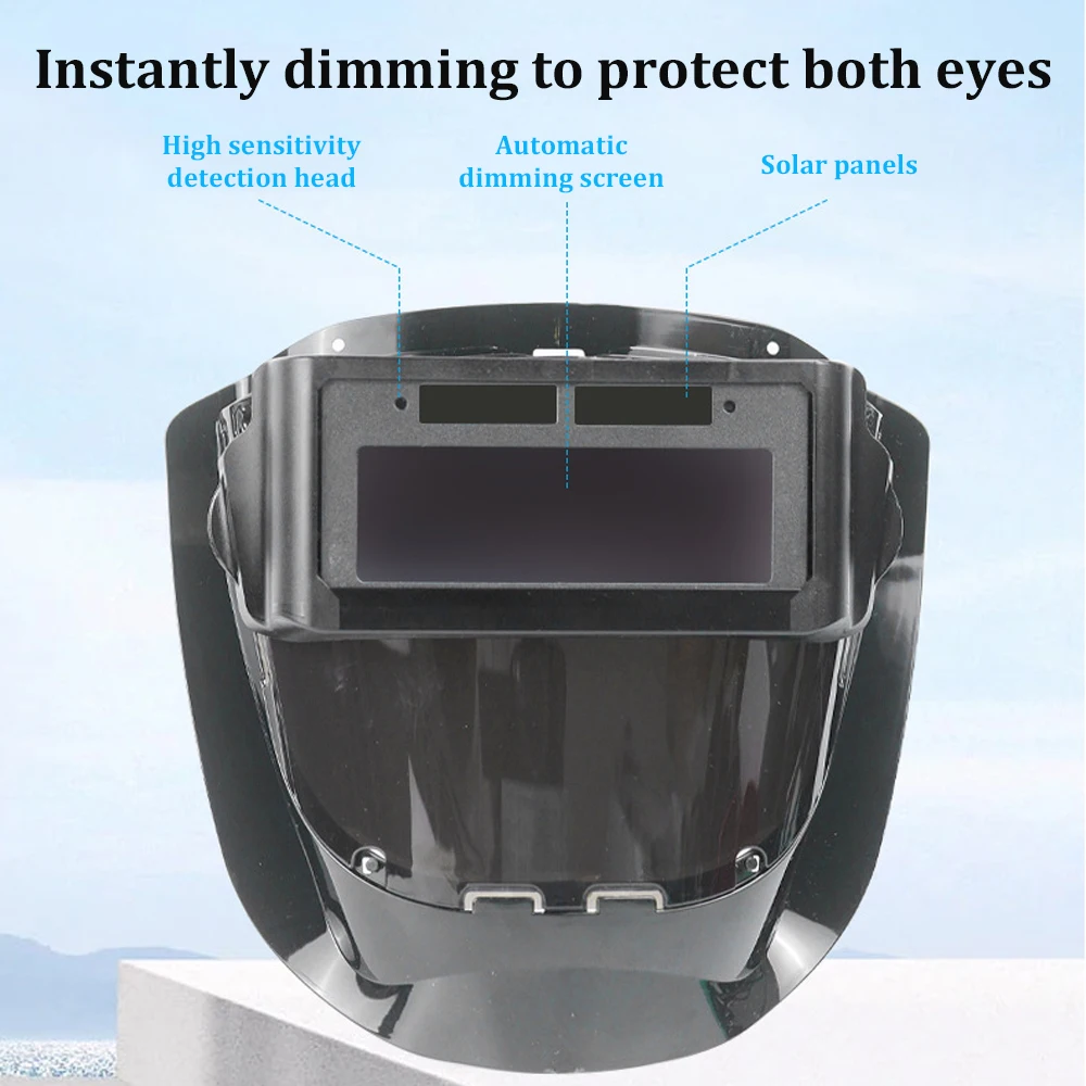 Electric Welding Face Mask Automatic Dimming Protective Cover Welding Full Face Welding Laser Strong Light Special Glasses