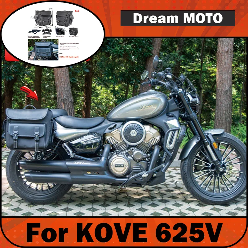【Premium】For KOVE 625V Lancer side bag, modified quick-release leather bag, canvas bag, helmet bag, waterproof side box accessor