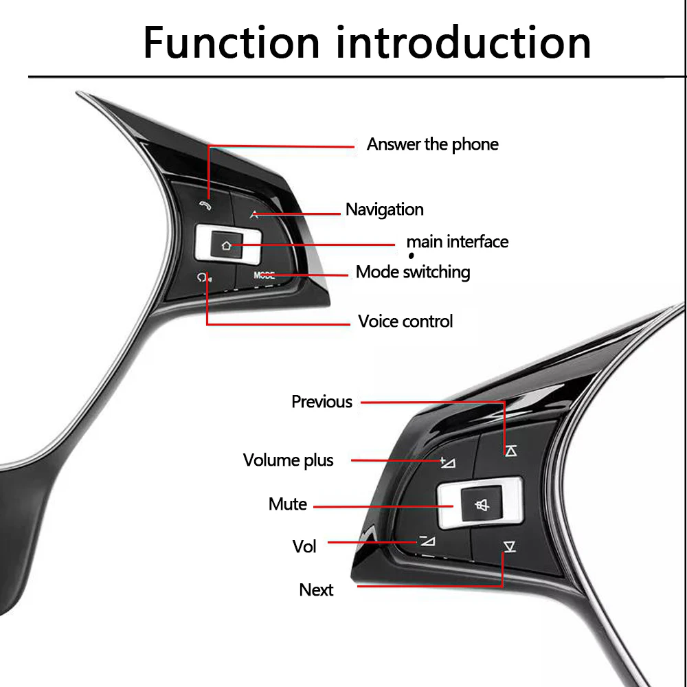 Multifunction Steering Wheel Switch Button For VW Golf 4 5 6 7 Passat b5 b6 Tiguan TiguanL Touareg Car Accessories