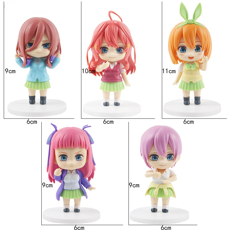 1pc random color PVC Action Figures The Quintessential Quintuplets Anime Nakano Ichika Nino Miku Yotsuba