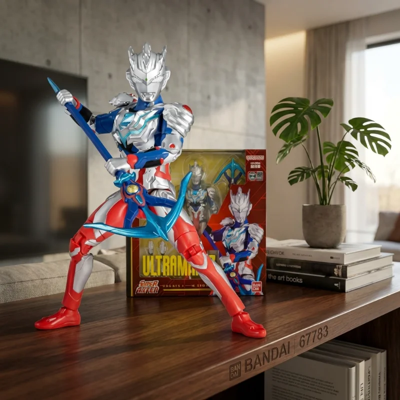 

Фигурка Bandai Ultraman Zeta Alpha Armor: Подвижная коллекционная модель к 5-летию серии, с озвучкой, для детей, игрушка-герой для сражений, идея подарка
