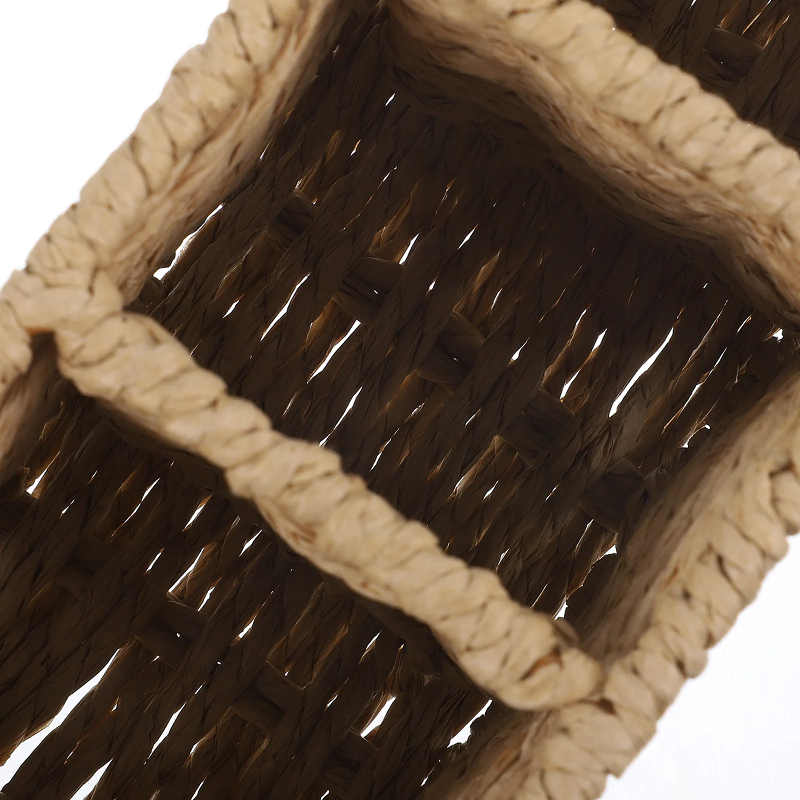 

Paper String Cutlery Holder 3 Compartment Kitchen Storage Organizer Bucket Tableware Container Household Utensil Holder