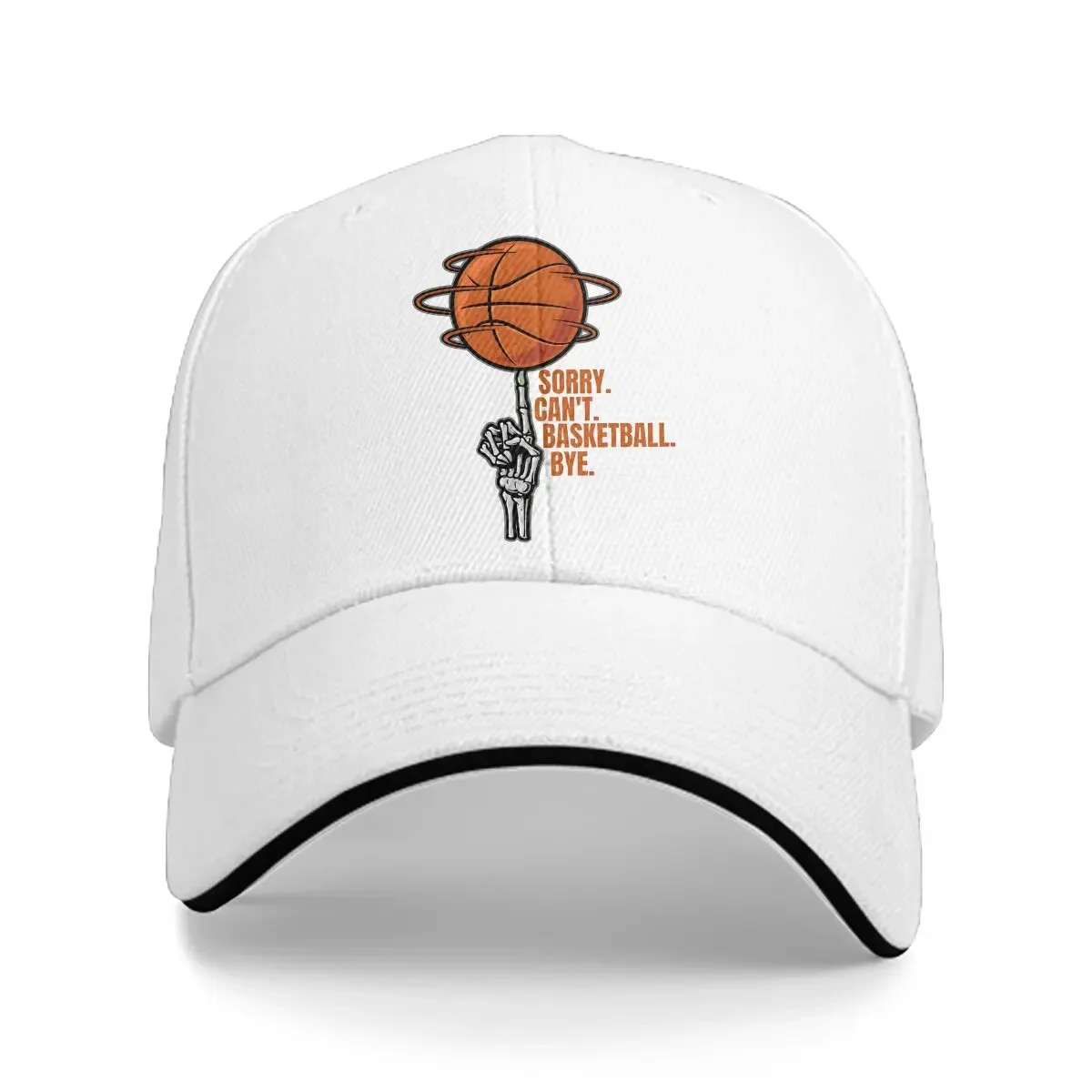 Pure Color Dad Hats Sorry Can\'t BASKETBALL Bye Regulowany kapelusz Daszek przeciwsłoneczny Czapki z daszkiem Koszykówka Sportowa czapka z daszkiem