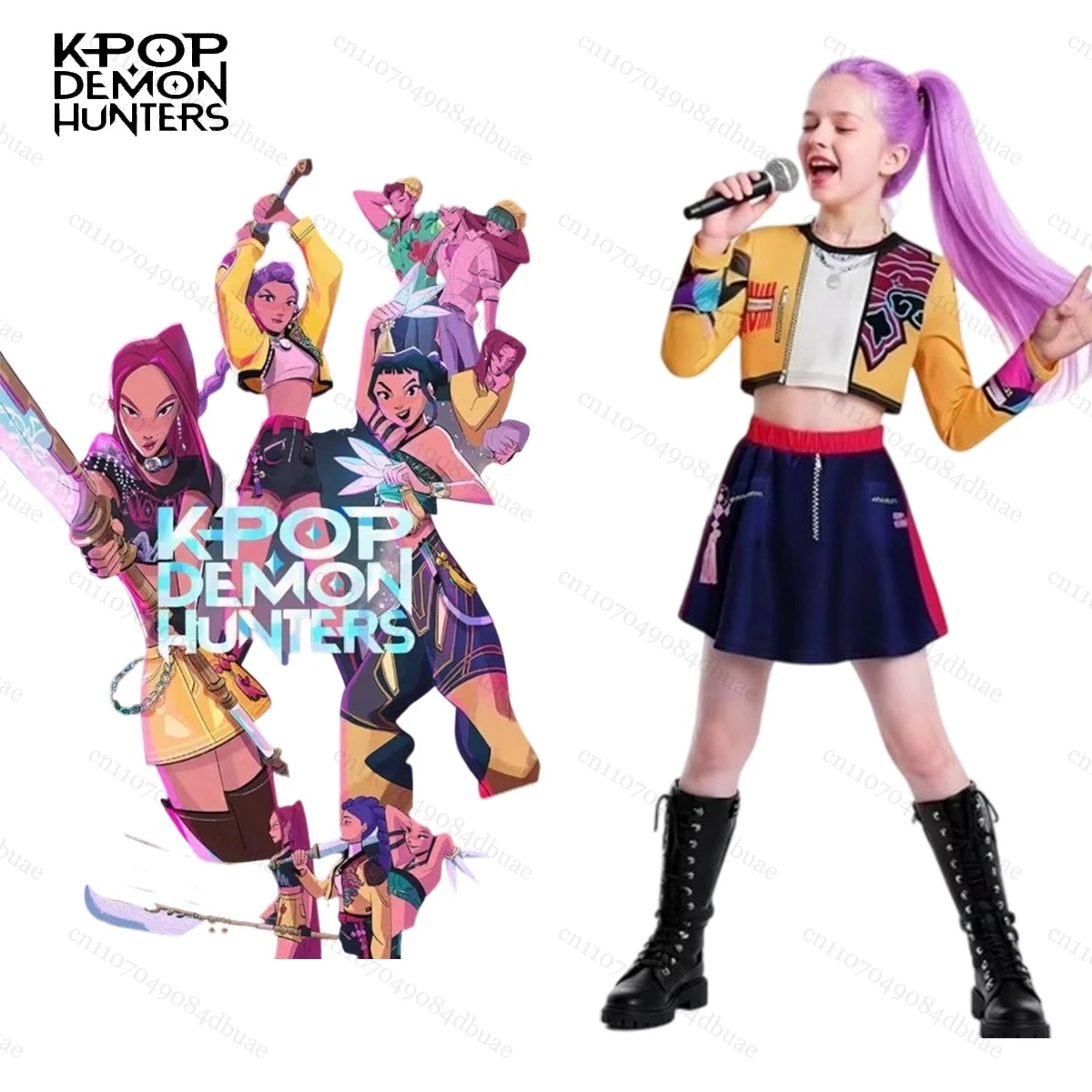 

Kpop Demon Hunter Косплей Руми Зои Мира Косплей Костюм Комплект 3D Печать Сценическая Одежда Хэллоуин Вечеринка