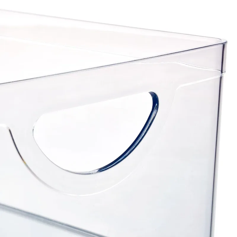 Plastic Open-Front Cabinet and Pantry Organizing Bin, Clear