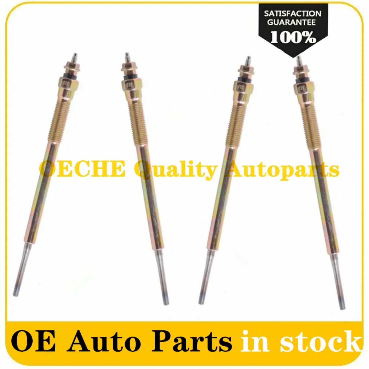 4P Heater Glow Plugs Set for Hilux Vigo1/ 2KD Hiace InnovaDyna Toyota LandCruiser Prado02-08 19850-27010 19850-0L010 19850-30010