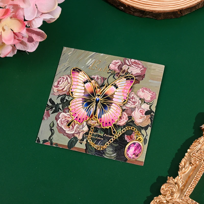 

Beautiful Butterfly Bookmark Retro Metal Bookmarks Aesthetic Stationery Book Lover Gifts Reading Accessories School Supplies