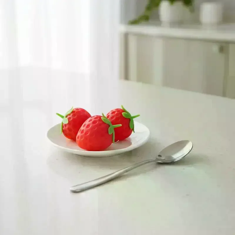 Simulation Strawberry Squeeze Toys Cute Soft Slow Rising Stress Relief Toys For Adults Kids Home Office Party Favors
