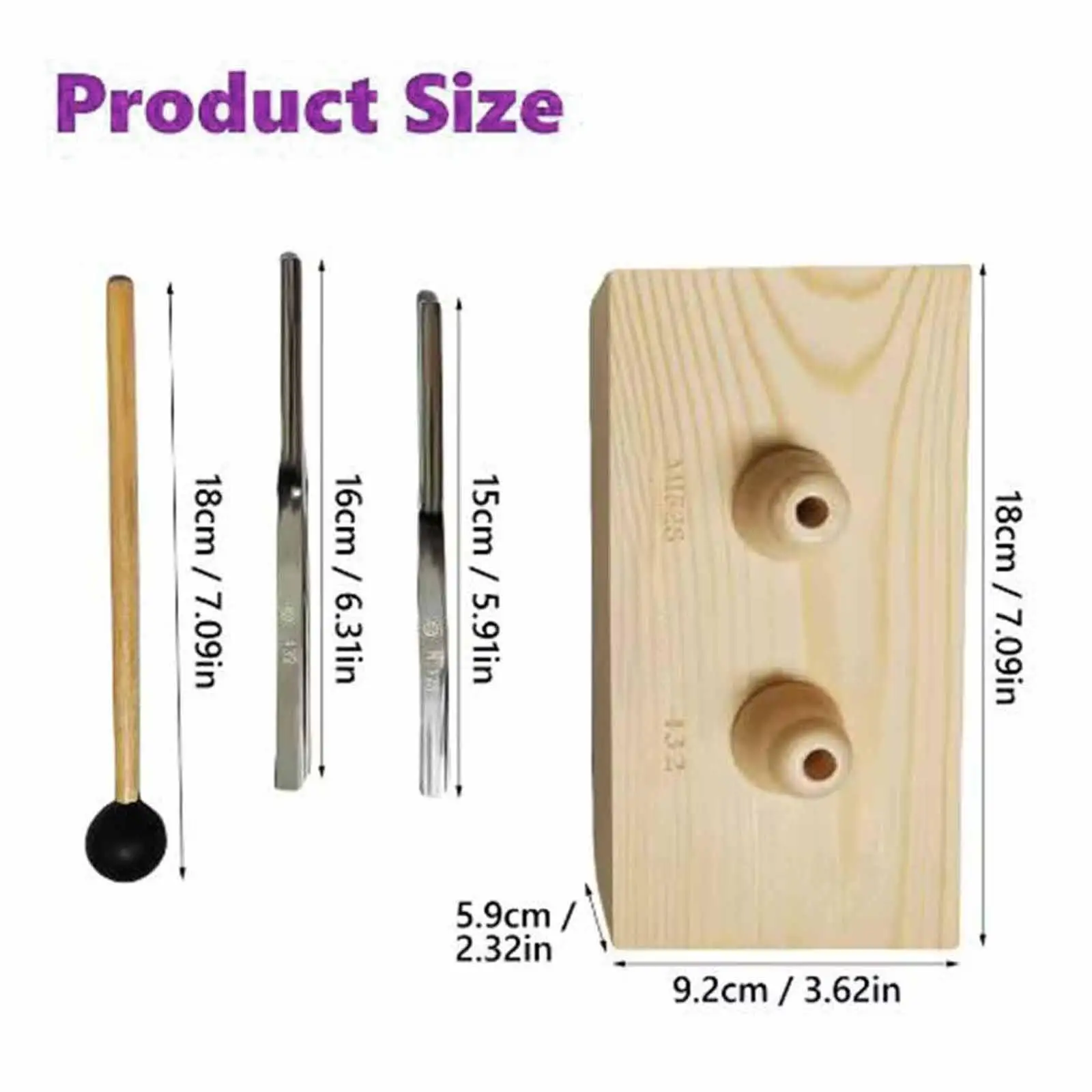 Singing Tone Tuning Fork Kit with Resonance Box for Relaxation and Acoustic Science Learning