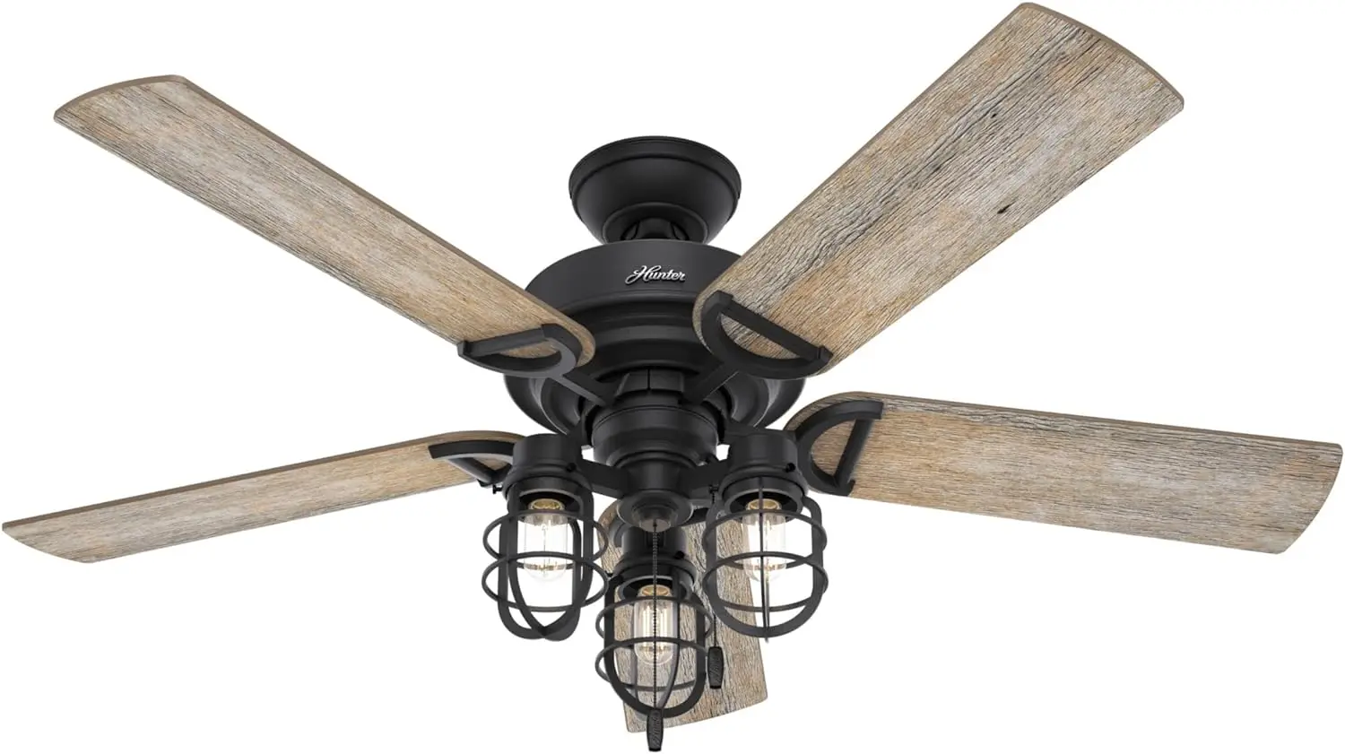 Hunter Rustic 52 Inch Starklake Indoor or Outdoor Ceiling Fan with