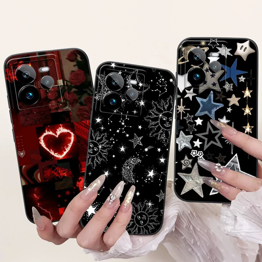 حافظة لهاتف Realme GT 7 2025 Realme GT 7 Pro غطاء فاخر مطلي بالحلوى من السيليكون الناعم المقاوم للصدمات لهاتف Realme GT 7T GT7