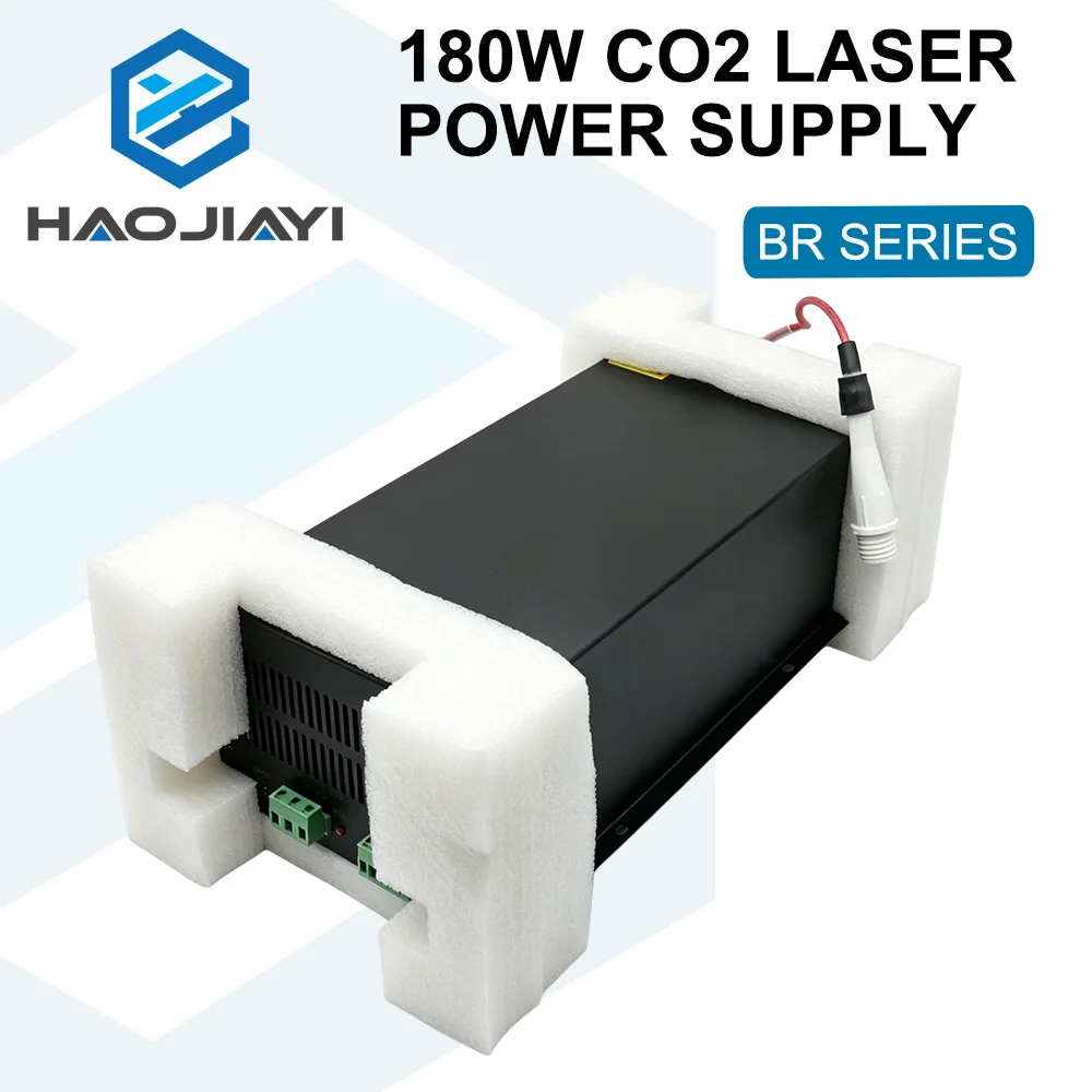 BR-180W 180W CO2 Laser Power Supply 220V High Voltage PSU for 150W-180W Laser Tube Engraving Cutting Machine