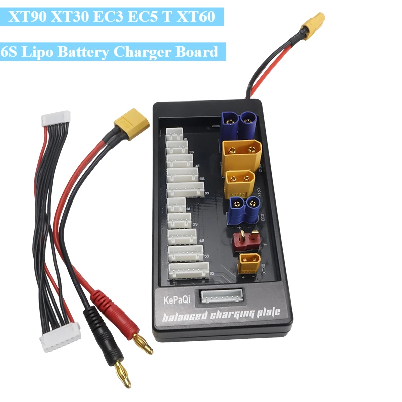 Neue XT90 XT30 EC3 EC5 T XT60 6S Stecker Lipo Batterie Ladegerät Bord 2-6S für Imax B6 B6AC IDST Q6 Lite Balance Ladegerät Erweitern