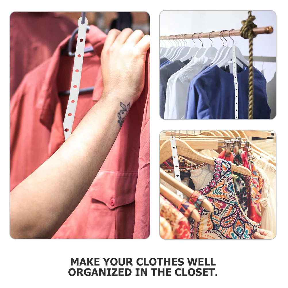 30 Pcs Hanger Connection Strip Plastic Hanging Display Strips Clothing for Retail Displaying