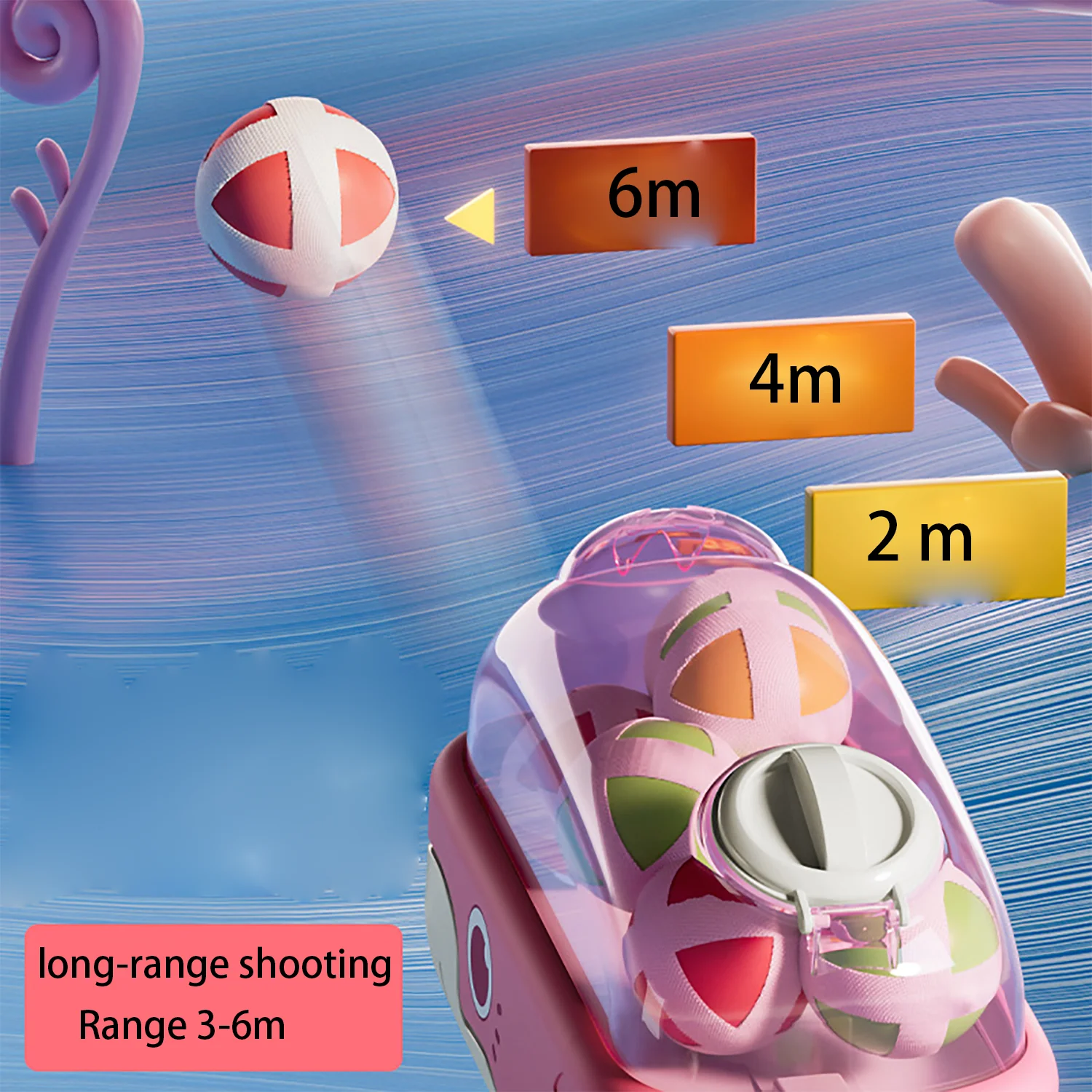 Kinderwalvisbalpistool Familie interactieve puzzel en stressverlichtingsspeelgoed voor verjaardagscadeaus voor jongens en meisjes