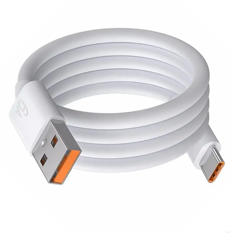 Cabo USB C 66W de carregamento rápido e cabo de dados de 40Mbps 6A para vários dispositivos celulares, tablets 100cm/150cm/200cm/30cm