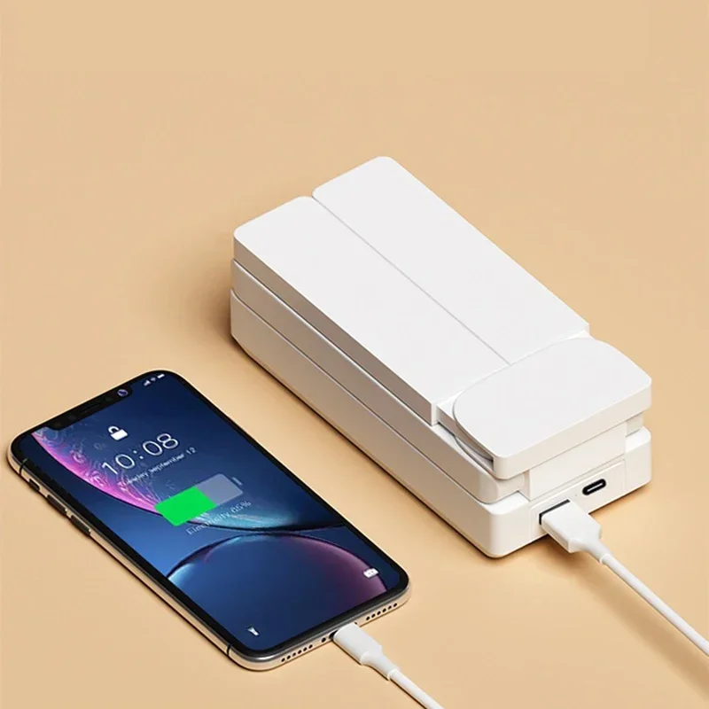 مصباح طاولة LED محمول قابل للطي مع شحن USB من نوع مصباح دراسة قابل للطي موفر للطاقة وقابل لإعادة الشحن لغرفة ضوء القراءة LED