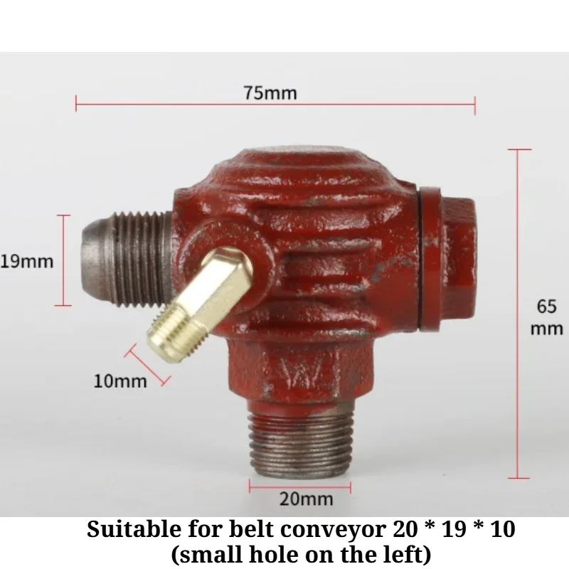 Air Compressor Check Valve 3-Port Cast Iron Male Thread Check Valve Connector Tool Air Compressor Accessories Pneumatic Parts