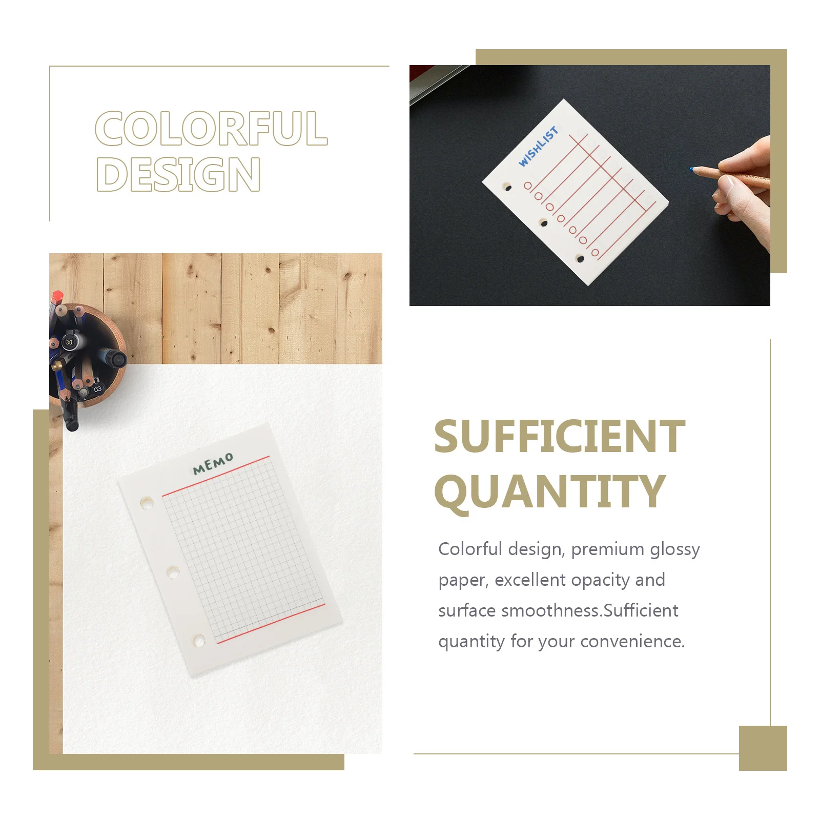 Рисунок 6 - сменные сменные бумаги для блокнота с вкладышами