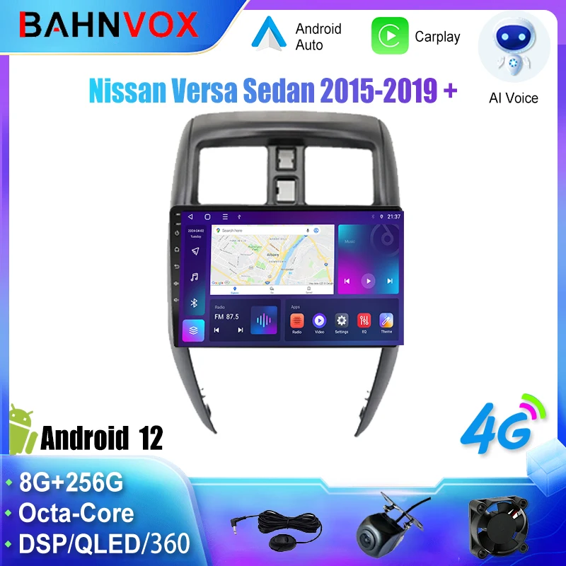 Android Car Radio GPS Navigation Multimedia Video Player For Nissan Versa Sedan 2015 2019 Stereo Tape Recorder Screen Head Unit