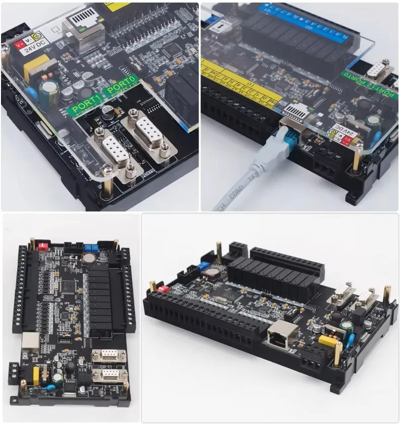LE-200 Ethernet CPU224XP PLC DC24V Supply 2AI 1AQ 14 Port Input 10 Port Transistor Relay Output for Industrial Automation