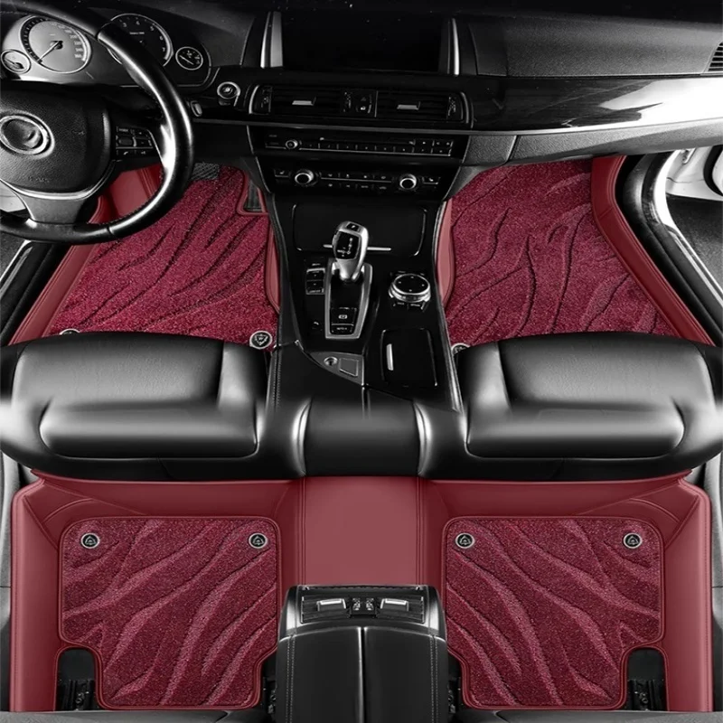 5D Custom Car Floor Mats For VW CC Arteon Auto Carpets Double Layer Foot Coche Floor Blanket