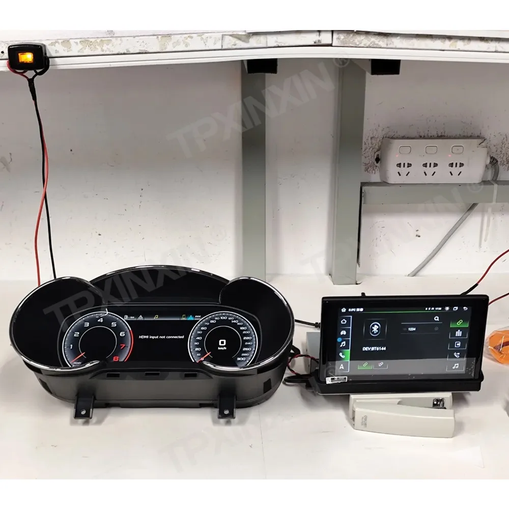 12.3 Inch instrument panel+7 inch screen For Audi A3 2014-2020 HD Touch Screen Speedometer Odometer Dashboard Display Carplay