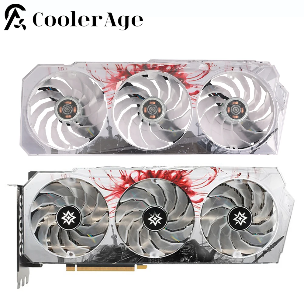 For Galax GeForce RTX 3060 3060Ti 3070 3070Ti Video Card Fan with Case 90MM TH9215S2H-PDB02 Graphics Card Cooling Fan