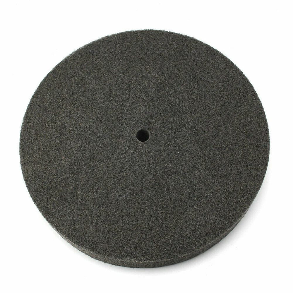 Deburring Abrasive Buffing Disc 6 Inch Nylon Fiber Polishing Wheel 58x1 with 180 Grit for Metal Wood Plastic and Ceramic