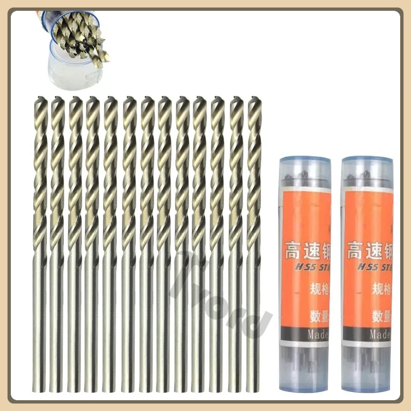 

10Pcs 0.5-3.2mm Twist Drill Bits HSS High Speed Steel Drill Bit Set Micro Straight Shank Wood Tools for Electric Drills