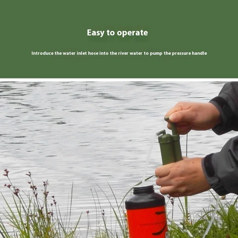 Jingyi single soldier water purifier outdoor portable emergency disaster relief water purifier field camping equipment filter