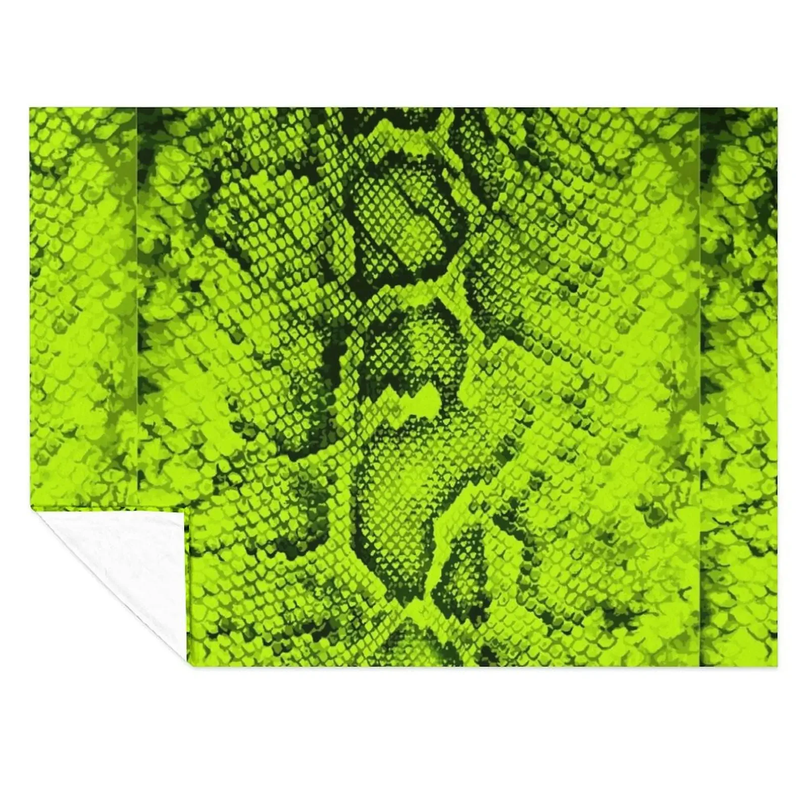 

Lime Snakeskin Throw Blanket blankets ands Hair Decorative Sofa cosplay anime Blankets