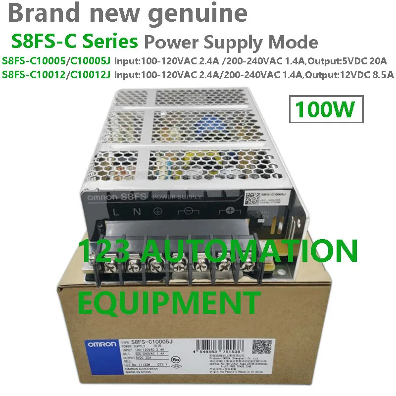 Authentic New Omron S8FS-C10005 C10005J C10012 C10012J Power Supply Mode 100W