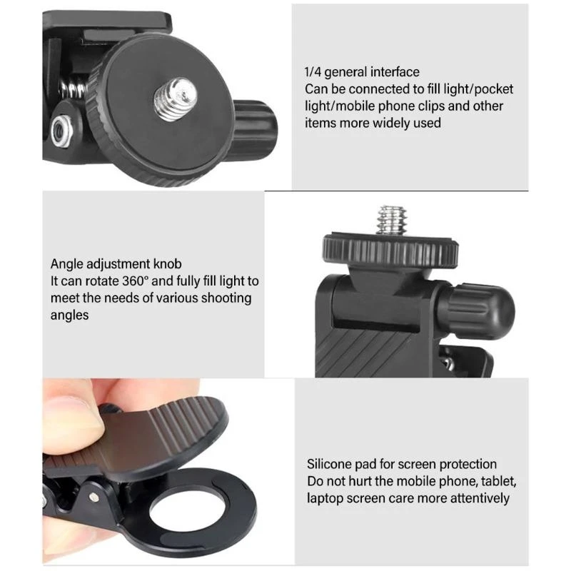 Gấp cố định camera giữ flash clip clip phổ quát cho video trực tiếp bán tốt nhất