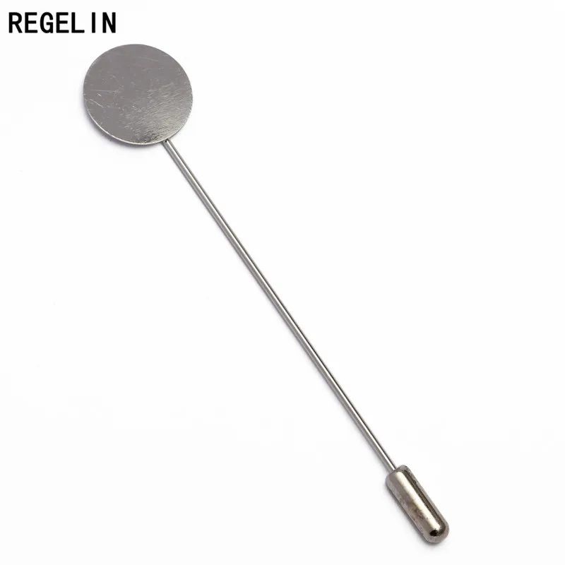 REGELIN Women Brooches Pin Base 10/15mm Silver Gold Color Imitation Pearl Brooch DIY Collar Pins For DIY Brooches Jewelry Making