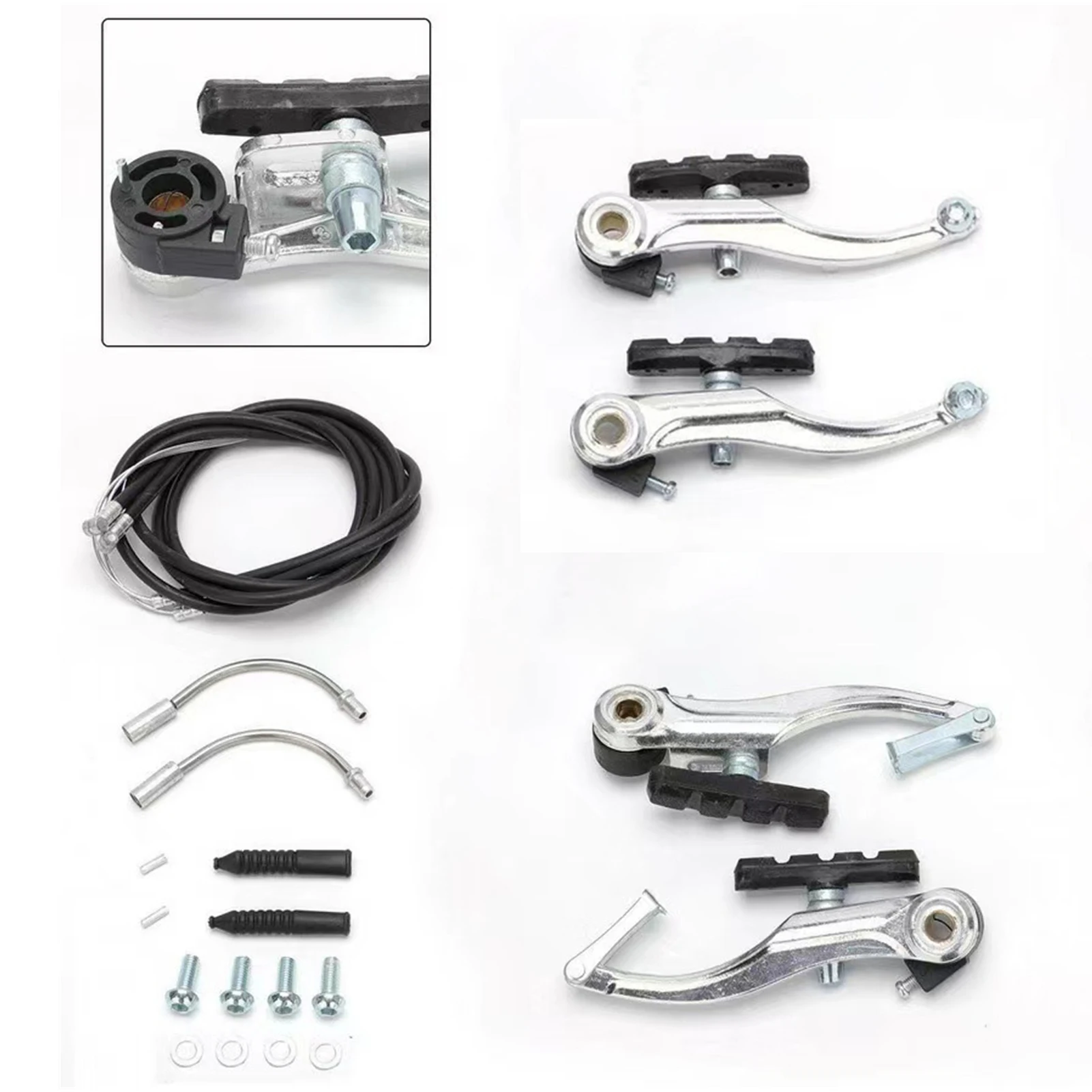 

V-образная тормозная ручка велосипеда Тормозная линия Горный дорожный велосипед Тормозной рычаг V-образного типа для шоссейного велосипеда и обычного велосипеда