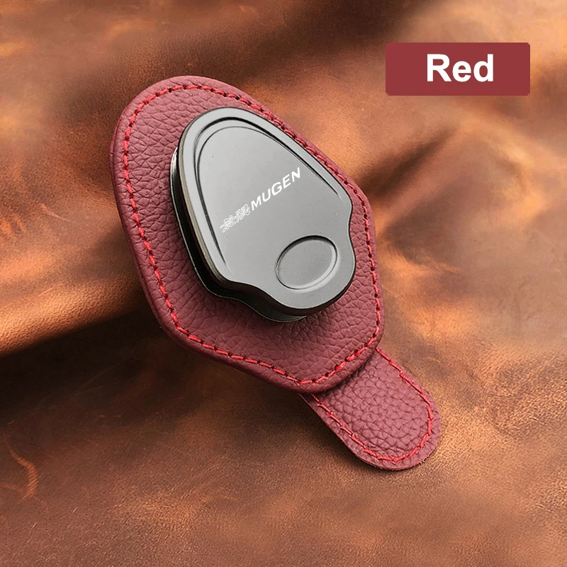 Car Sun Visor Glasses Holder Sunglasses Card Clip Auto Accessories For Honda Mugen Power Civic Accords CRV Hrv Jazz CBR VTEC VFR view 5