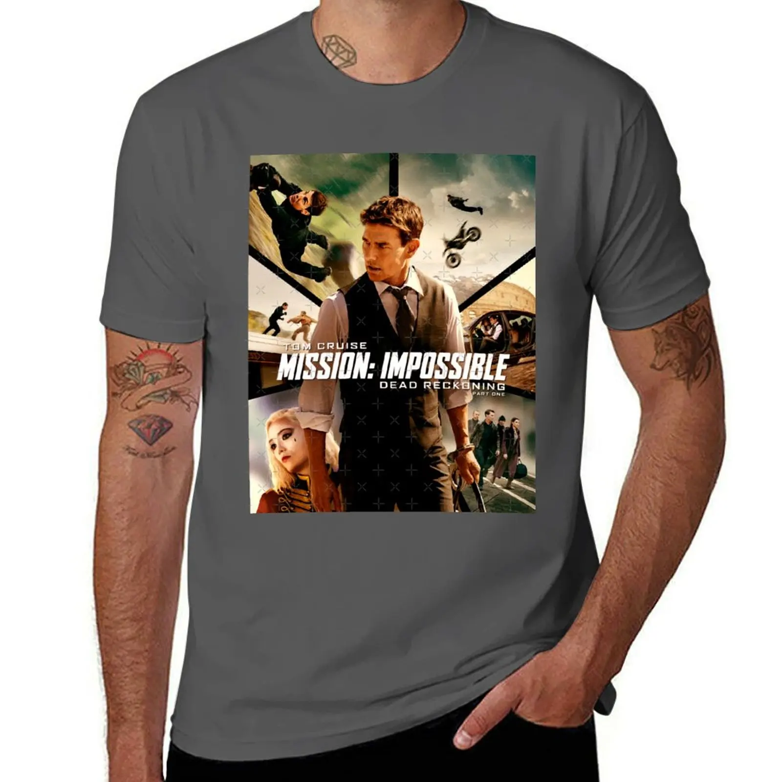 

Mission Impossible 2023 Poster T-Shirt man t shirt graphic t shirts cotton 100% cotton t shirt pack T-Shirt