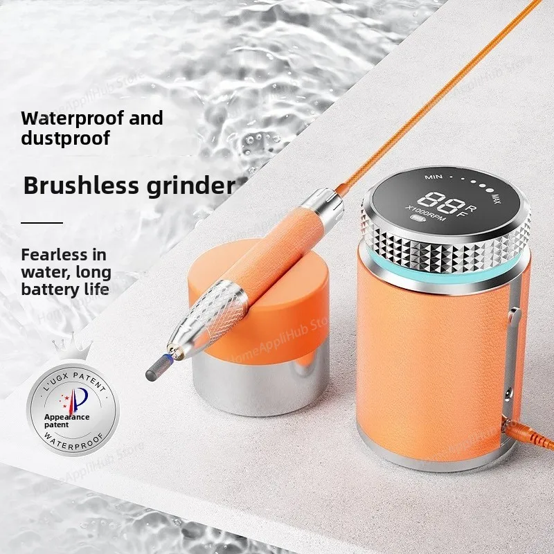 Cross-border High-end Waterproof Brushless Nail Polishing Machine,Portable Charging Version, Nail Polishing Tool for Nail Salons