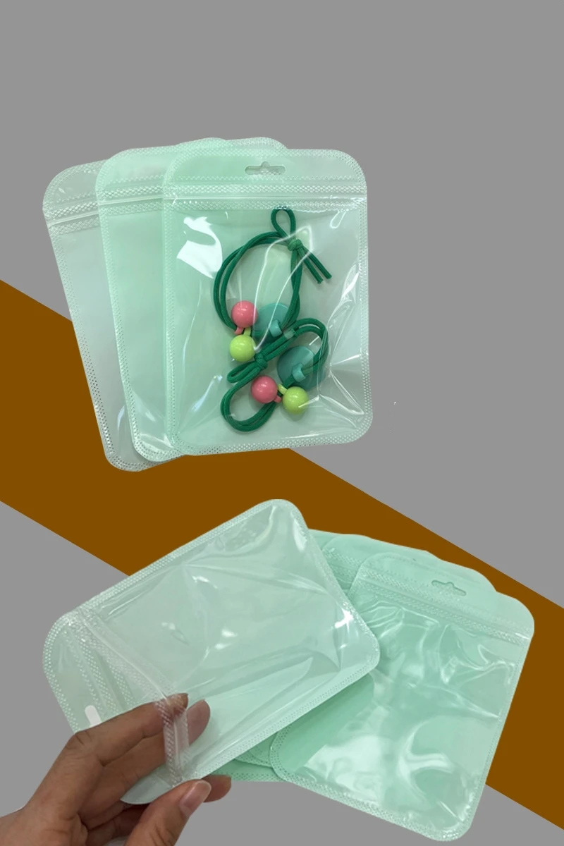 50 Stück 10,5 x 15 cm niedlicher Mylar-Verpackungsbeutel, wiederverschließbarer Folienbeutel für die Aufbewahrung von Lebensmitteln, Lipgloss, Schmuck, Display, Kleinunternehmensbedarf – Detail 3