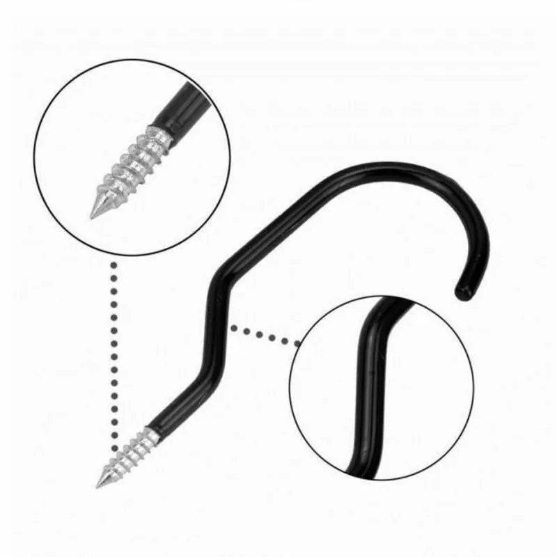 Bike Wall Mount Hook Heavy Duty Metal Hook Garage Organizer Bicycle Parking Buckle Garden Indoor Anti-slip Bicycle Wall Stand
