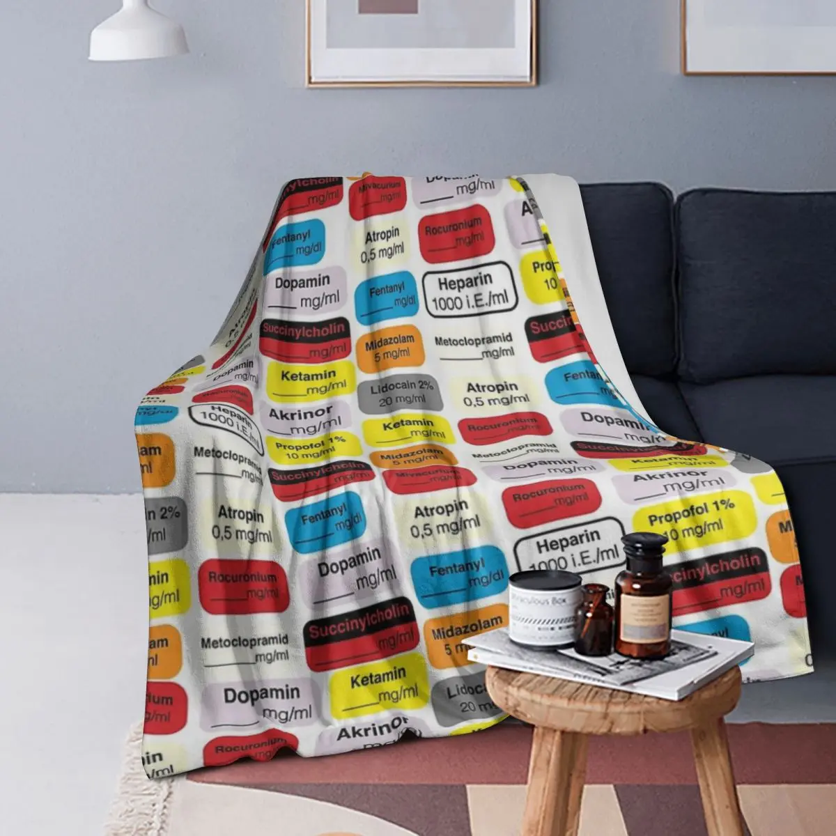 

Anesthesia Medication Blankets Soft Warm Flannel Throw Blanket Plush for Bed Living room Picnic Travel Home Couch