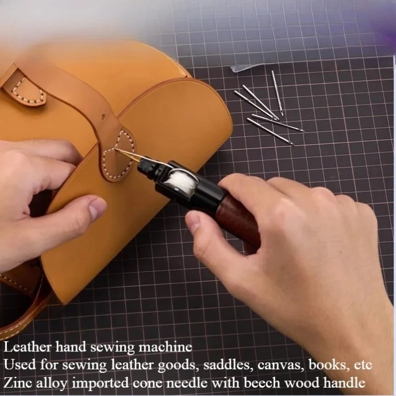 

Кожаная ручная швейная машина для багажа из воловьей кожи, кожаные изделия, седла, холст, книга, швейная обувь, ремонт, сделай сам, кожаные изделия ручной работы