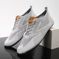 MAEDEF-Zapatillas deportivas de malla transpirable para hombre, zapatos informales ligeros para caminar, sin cordones para conducir, cómodos, 2024