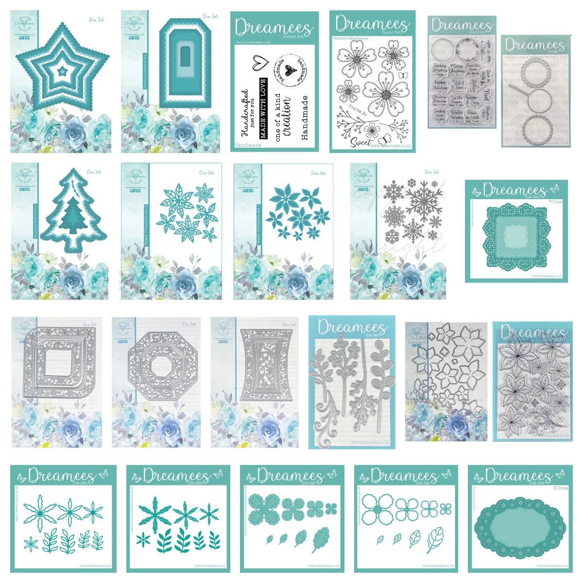 Christmas Poinsettia Charming Daisies Festive Frams Die Set Nesting Trees Metal Cutting Dies DIY Scrapbooking Layering Doily Die