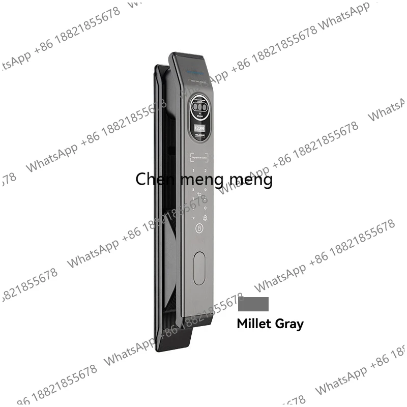 Aluminum Alloy Intelligent Lock for Home Security New Fingerprint Face Recognition Scanner Remote Video Intercom for Wood Cloud